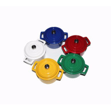 Enamel Mini Casserole mit verschiedenen Farben